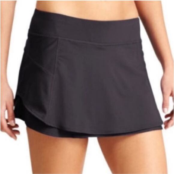 Athleta Bustle Activewear Skort size M Black Tennis Pickleball - Picture 1 of 10